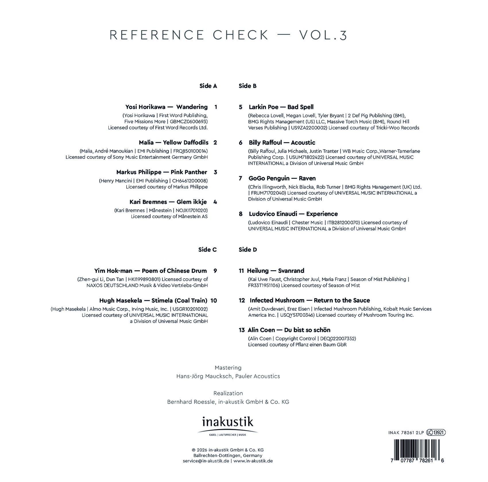 Canton LP - Reference Check Vol. 3